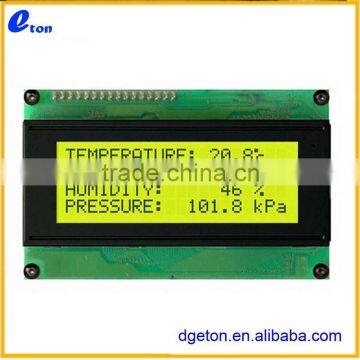 COB 20X4 GREEN STN TRANSFELCTIVE DISPLAY LCD