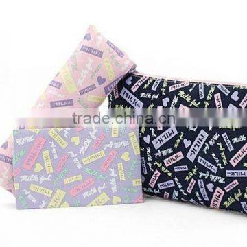 Fresh letters waterproof promotional secries cosmetic bag / pencil / paper towel package bag