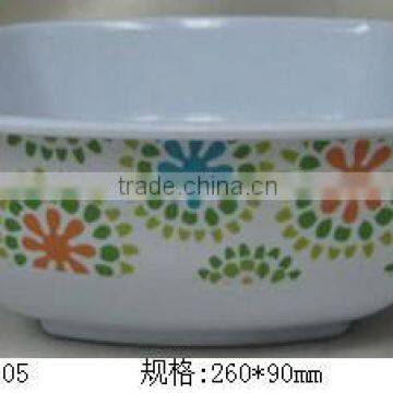 Melamine high quality large square soup bowl