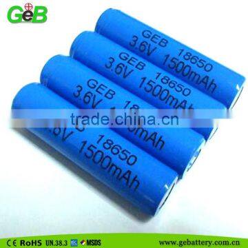 ICR18650 3.7v 1500mah 15C cylindrical li-ion e-scooter battery