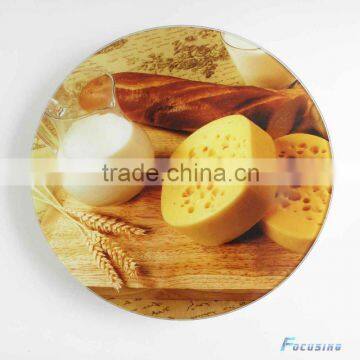 Dia 30.5cm turning tempered glass lazy susan