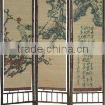 Plum blossom Bamboo Floor Screen