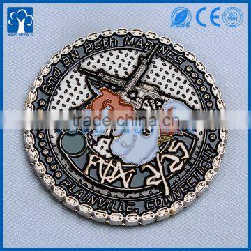 Customized USA emblem Transparent color military challenge coins