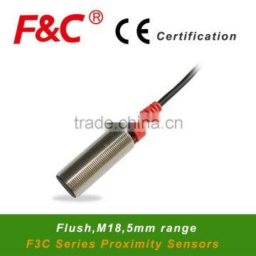 F&C M18 F3C-18ES05 Series, 12~24v DC switching Transducer, Short Housing Type, Flush Position Transducer