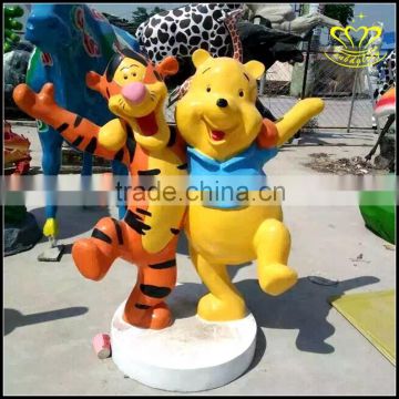 FRP the little bear Vigny resin painting film cartoon character animal sculpture