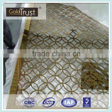 China Titanium gold stainless steel sheet elevator cabin decoration