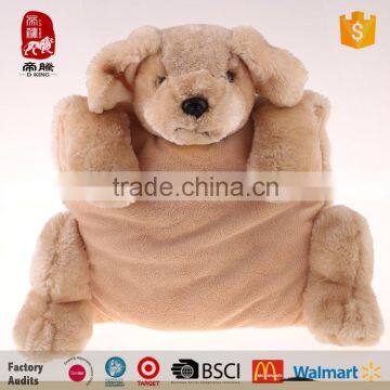 Custom safe material lovely dog plush toys animal pillow