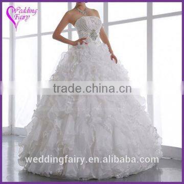 Newest product OEM design beaded bridal dress wholesale