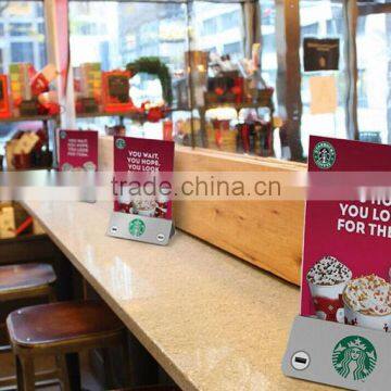 Fast Charging Advertising Menu Powerbank, Mobile Phone Charger for Coffee Shop