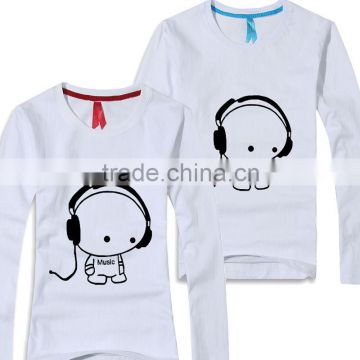 Professional make cute cartoon couple T-shirt