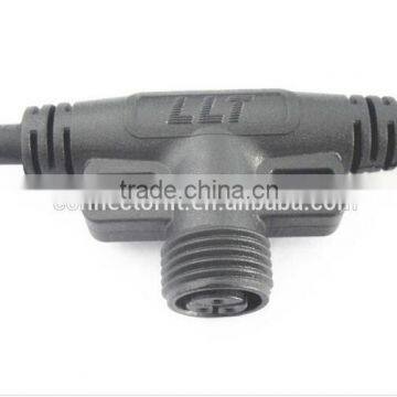 3 Pole Tee Type Led Lamp Joint Led Coupler Waterproof Wire Connector photo-3