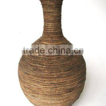 Antique Rattan Vase