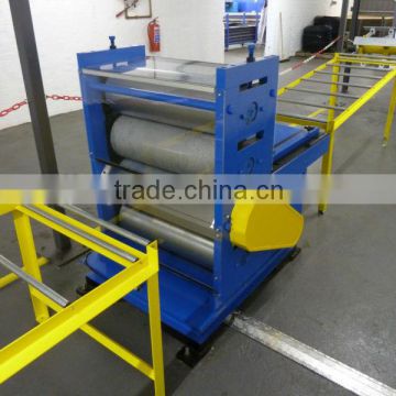 Steel sheet embosser machine