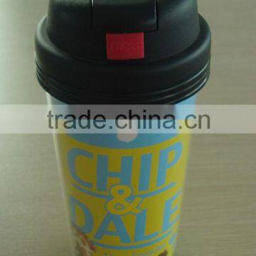 Promotional straw cup with your design paper