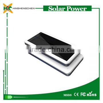 Hot 2015 Promotional Gifts 6000mah Solar Power Bank Portable Charger With LED Light photo-2