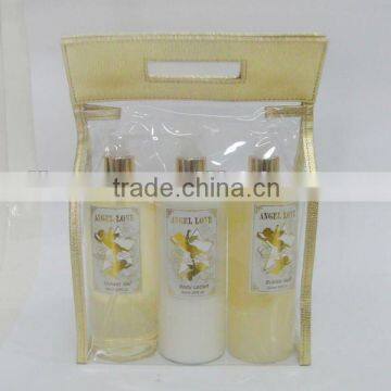 Fruit scented skin lightening gift set/bath care product