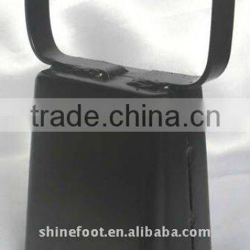 Black 6.5" cow bell for livestock A4-C016,metal cow bell(A214)