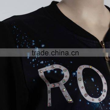 F5W20110 Women Black Bomber Jackets photo-6