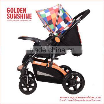 High Landscape Stroller| Baby Trolley | Pram | Carriage | Pushchair With Seat Cushion photo-3