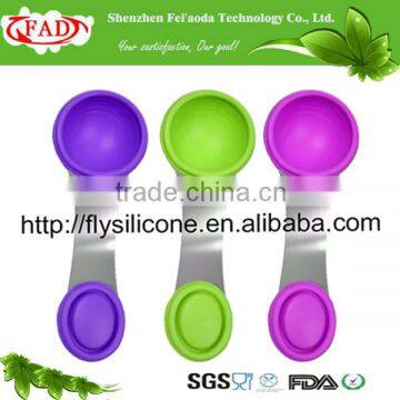 Cleaning Silicone Measuring Spoon With Stainless Steel Handle