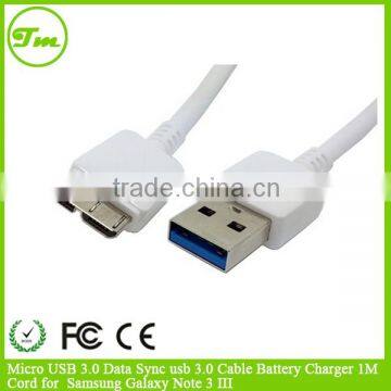 Micro USB 3.0 Data Sync usb 3.0 Cable Battery Charger 1M Cord for Samsung Galaxy Note 3 III