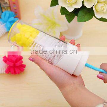 Good Design Long Handle Glass Bottle Cup Cleaning Brush With Sponge Head photo-4