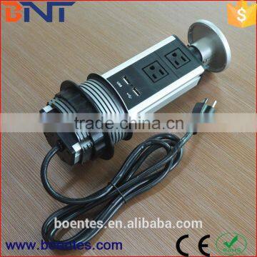 Vertical Pull Up Power Socket/Kitchen Pop Up Socket/Desktop Hidden Pop Up Outlets