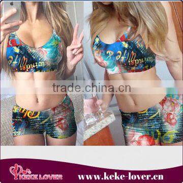 High Quality Hot Girls Sexy Extreme Spandex Bikini 2015 Summer Sexy Beachwear Two-piece Swimsuit Sexy Boxer Women Swimwear photo-4