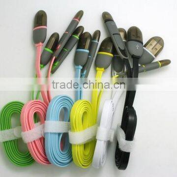 wholesale Factory Price USB 2.0 AM to Micro B USB Sync Charger Cable Mobile Phone V8 2 in 1 usb cable