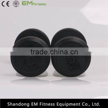Fixed Black Rubber Dumbbell photo-5