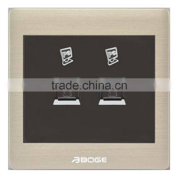 two gang PC socket pressure- line type