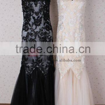 Elegant A-line Women Formal Dresses For Wedding Patterns Of Lace Evening Dress photo-4