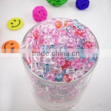 Acrylic bicone round lucid Beads 8mm