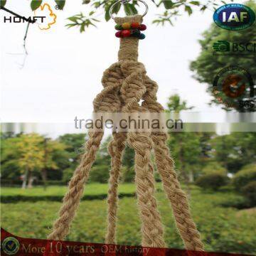 Environmental protection nature jute ceramic flower or plant hanger