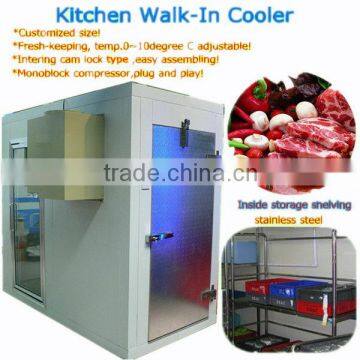 Restaurant cold room for vegetable and meat fresh keeping