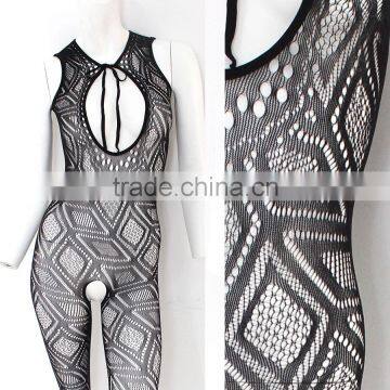 Keyhole Front Seamless Diamond Pattern Sexy Mature Underwear