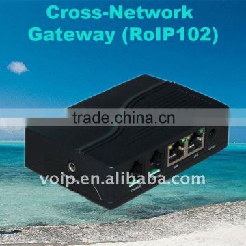 RoIP102 Cross-Network Gateway for Voice Communication