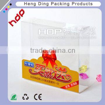 custom sweet clear plastic gift box pvc packaging