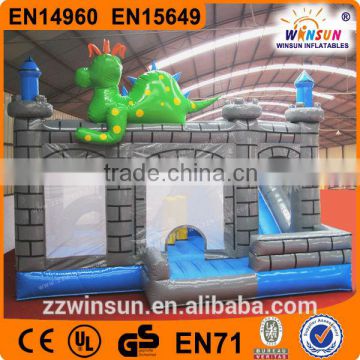 Hot animal design giant adult inflatable castle 0.55mm PVC