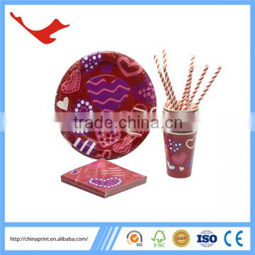 005 Valentine's Day & wedding disposable creative tableware