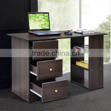 modern simple MFC computer desk with drawers cabinet