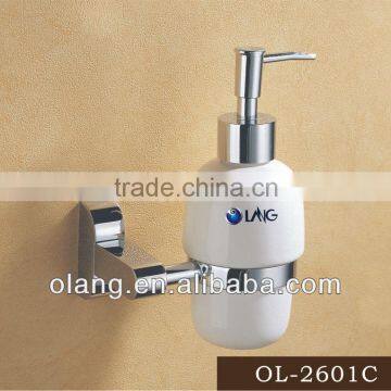 Brass chrome wall soap dispenser with holder OL-2601C