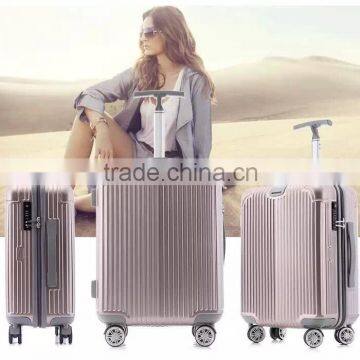 Travelling Aluminum soft metal suitcase Luggage