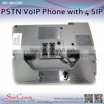 SC-6012P With 4 SIP Line Both VoIP and PSTN Networking PSTN IP Phone photo-4
