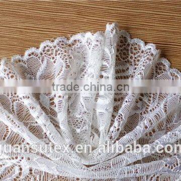 Bright Yarn Rose Flower Pattern French Lace Trimming For Prom Dresses photo-2
