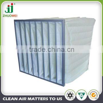 Yellow color F8 Synthetic washable Pocket Air Filter