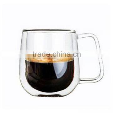 LOGO Custom Glassware Manufacturer borosilicate glass tea cup double wall glass cup