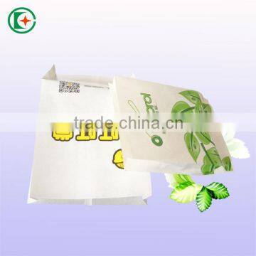 Custom printed take away greaseproof fast food paper bag