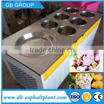 Small Invest Fried Ice Cream Making Machine /Hard Fried ce Cream Rolling MachineMachine