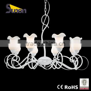 European style iron glass shade decorative chandelier/lighting chandelier/chandelier imported from China